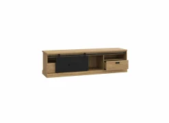 Tv-meubel Kaszimiro 203cm - decor - waterford eik & zwart
