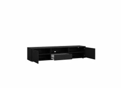 Tv-meubel Media 177cm - melamine - zwart