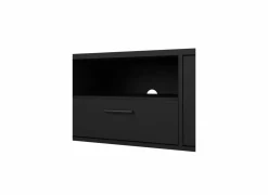 Tv-meubel Media 148cm - melamine - zwart