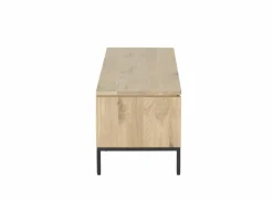 Tv-meubel Nomade 150cm - eik massief & fineer & decor - naturel