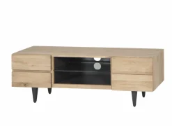 Tv-meubel Palacio 150cm - eik massief & decor - naturel