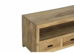 Tv-meubel Ploutos 125cm - mango massief - naturel