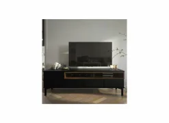 Tv-meubel Roomers 156cm - decor - zwart & walnoot