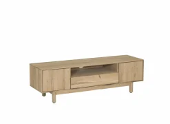 Tv-meubel Summer 150cm - eik massief & decor - naturel