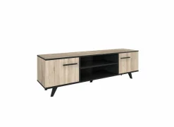 Tv-meubel Wayne 151cm - decor - eik & zwart