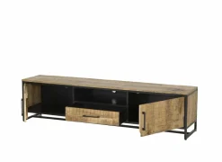 Tv-meubel Woodcraft 190cm - mango massief - bruin