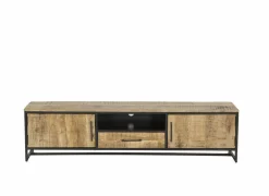 Tv-meubel Woodcraft 190cm - mango massief - bruin