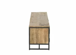 Tv-meubel Woodcraft 190cm - mango massief - bruin