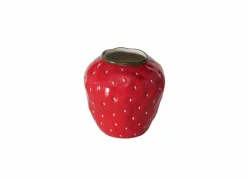 Vaas Aardbei H16cm - keramiek - rood