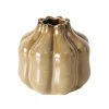 Vaas Aurelia H11,3cm - stoneware - bruin