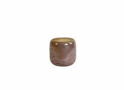 Vaas Bowie H14cm - glas - perzik bruin