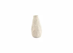 Vaas Cave 17x33,5cm - aardewerk - beige