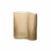 Vaas Gestreept  11,8x18,5x20 - glas - caramel