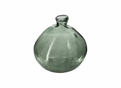 Vaas H33cm - gerecycleerd glas - groen