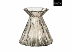 Vaas Lauren H16cm - glas - bruin