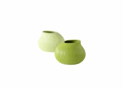 Vaas Porty H14cm - keramiek - mat groen