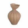 Vaas Reye Ø19,5x30,5cm - stoneware - bruin