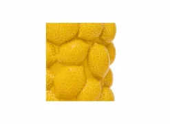 Vaas Yucatan Ø14x18cm - keramiek - geel