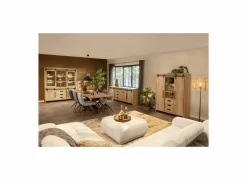 Vitrinekast Cottage 180cm - lamulux - naturel