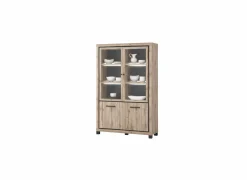 Vitrinekast Elegance 133cm - decor - canada oak
