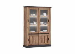 Vitrinekast Etienne 135cm - decor - industrial oak
