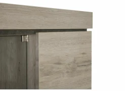 Vitrinekast Etna 125cm - decor - millenium eik & lichtgrijs