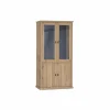 Vitrinekast Grimaldi 120cm - eik massief - naturel