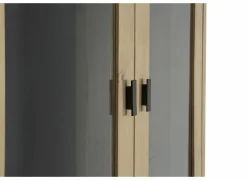 Vitrinekast Grimaldi 120cm - eik massief - naturel