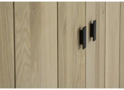 Vitrinekast Grimaldi 120cm - eik massief - naturel