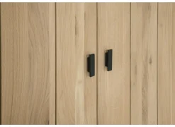 Vitrinekast Grimaldi 120,7cm - eik massief - naturel