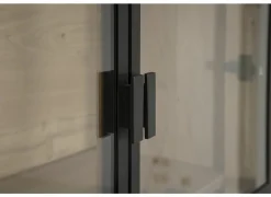 Vitrinekast Grimaldi 120,7cm - eik massief - naturel