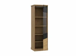 Vitrinekast Kaszimiro 63cm - decor - waterford eik  & zwart