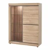 Vitrinekast Marnix 130cm - decor - bruin