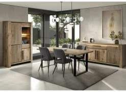 Vitrinekast Santos 120cm - decor - canyon oak
