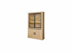 Vitrinekast Tibo 135cm - decor - French oak
