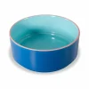 Voerbak Ø20cm - stoneware - lichtblauw & donkerblauw