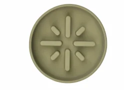 Voerbak Sili Trage voederbak 700ml - silicoon - kaki