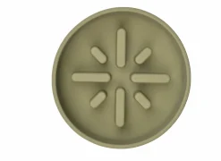 Voerbak Sili Trage voederbak 1400ml - silicoon - kaki