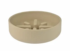 Voerbak Sili Trage voederbak 1400ml - silicoon - zand