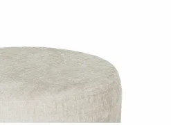 Voetenbank Arctic Ø51cm stof beige