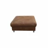 Voetenbank Jet 110x107x45cm - stof - cognac