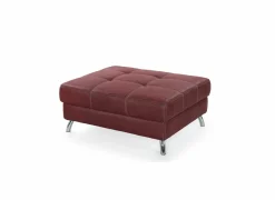 Voetenbank San Francisco 103x86cm stof rood