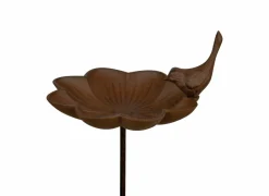 Vogelbad H91cm - gietijzer - roest