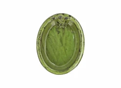 Vogelbad Kikker 30x23,5xH8cm - keramiek - groen