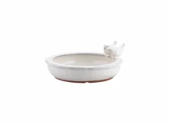 Vogelbad Vogelbad wit groen blauw