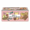 Voorraadpot Deco Biscuits 24x10xH10cm - metaal - multicolor