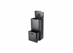 Vuilnisbak met opbergvak Giant 3L+33L+27L zwart