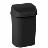 Vuilnisbak Mistral Swing 25L zwart