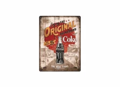 Wanddecoratie Coca Cola 40x30cm - metaal - multicolor