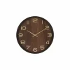 Wandklok Ivana Ø38cm - MDF - bruin